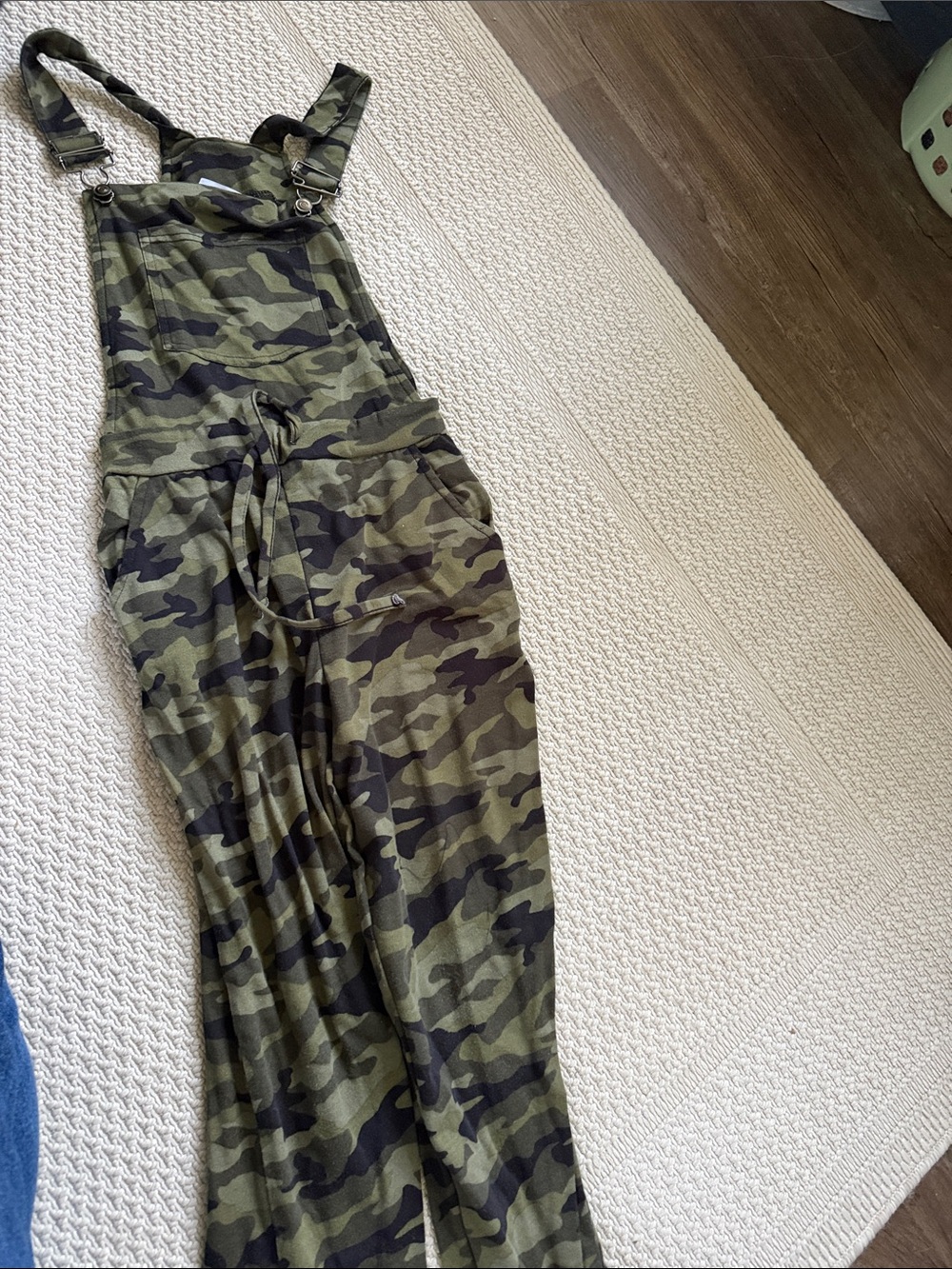 Camo Overalls Jumpsuit - Olive Green Camouflage
